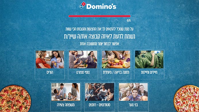Domino’s Pizza Website UX Questionnaire